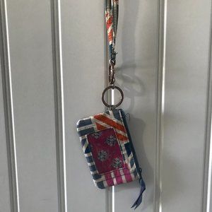 Vera Bradley Coin/Card Purse + 2 FREE LANYARDS